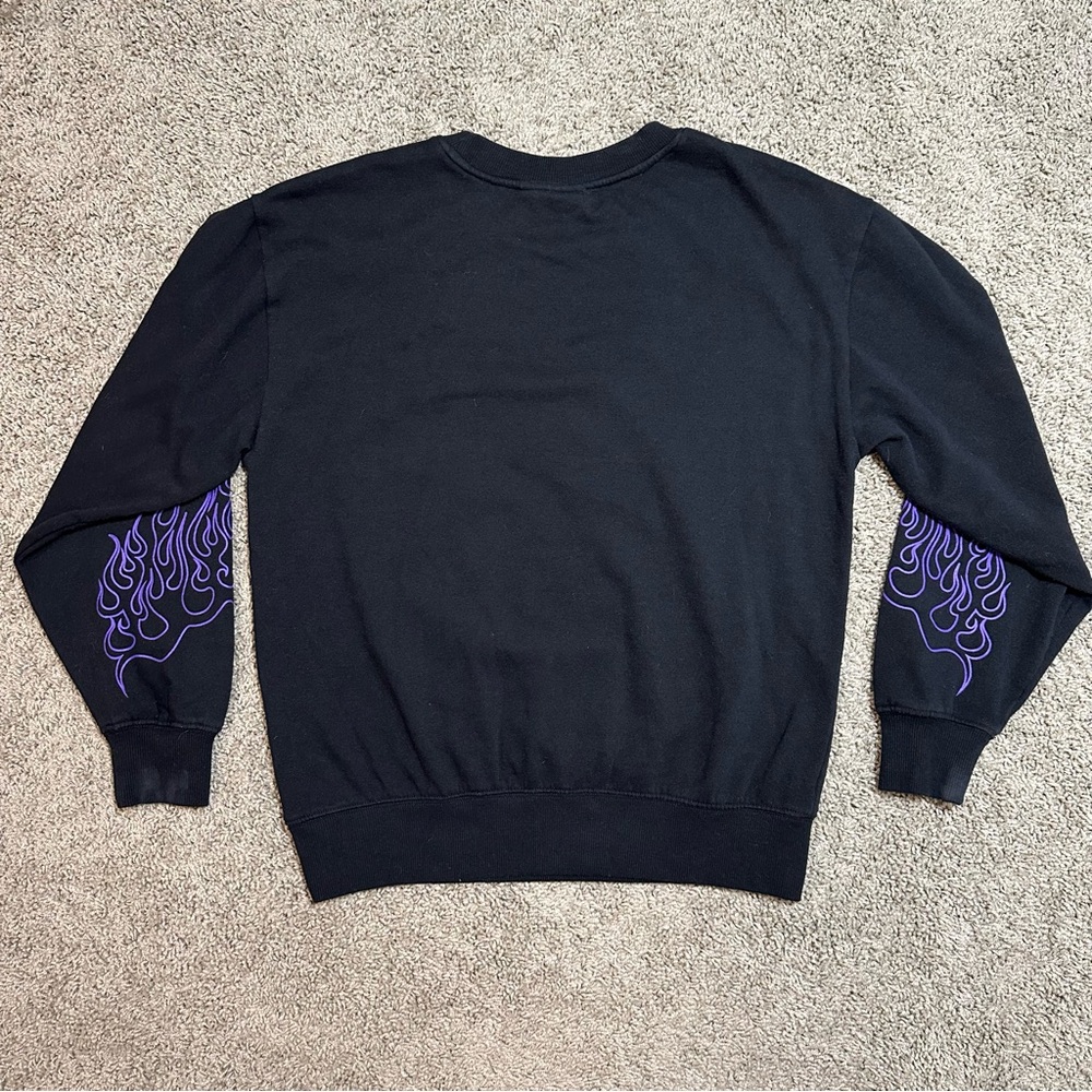 Betty Boop Black “Born to Ride” Sweatshirt, Small - Picture 5 of 7